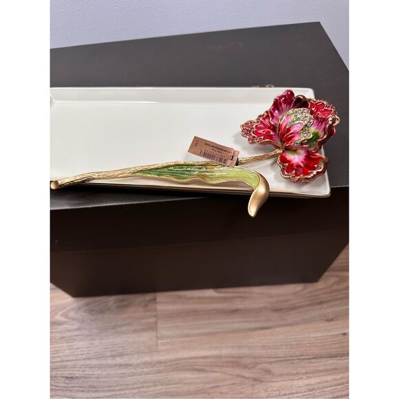 $695 Jay Strongwater Calista Tulip Tray - Picture 5 of 15